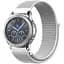 Ремінець BeWatch Samsung Galaxy Watch 42/ Galaxy Watch 3 41/ Active/ Active2 нейлоновий 20 мм липучка Білий - мініатюра 1
