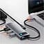 USB-хаб Baseus Metal Gleam Series 5 в 1 Multifunctional Gray [WKWG020013] [96294] - мініатюра 9
