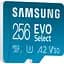 Карта памяти Samsung microSDXC EVO Select 256GB UHS-I U3 Class 10 V30 A2 + SD Adapter (MB-ME256KA) [107645] - миниатюра 5
