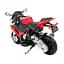 Електромотоцикл із допоміжними колесами Ramiz S1000 RR 12 В, червоний (PA.JT528.CR) - мініатюра 6
