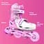 Ролики Neon Inline Skates Розмір 34-37 Рожевий - мініатюра 7