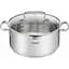 Каструля Tefal DUETTO+ 5л з кришкою нержавіюча сталь скло kuh0016923 - мініатюра 1