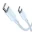 Кабель Ugreen US557 USB-C to USB-C Silicone Fast Charging Cable 100w 1 м (15271) блакитний - мініатюра 1