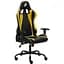 Игровое кресло 1stPlayer S01 Black-Yellow, максимально допустимая нагрузка 120 кг, регулируемая спинка с углом наклона до 170 градусов, в комплекте поясничная подушка. - миниатюра 3