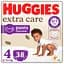 Підгузники-трусики Huggies Extra Care 4 (9-14 кг) 38 шт. - мініатюра 1