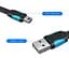 Кабель USB-MiniUSB 2.0 5pin Vention Flat 2m Black (VAS-A14-B200) - мініатюра 2