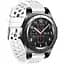 Силіконовий double перфорований ремінець Watchbands для Samsung Gear S3 білий (WB009DUBLEPERFWHITE) - мініатюра 1