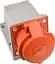 Розетка стаціонарна 16А P5 IP44 3P+N+PE UCombi АСКО-УКРЕМ (A0080010152) - мініатюра 1