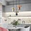 Підвіс Terrazzo Cylinder із сірим бетонним плафоном 20 см в стилі Ар-деко Line.F MJ 162-200 BK - мініатюра 5