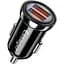 Автомобільний адаптер Essager Turbo для зарядки на USB та Type-C 12W - мініатюра 1