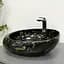 Умивальник VBI Riccia black marmo glossy накладний VBI-017201, Чорний - мініатюра 2