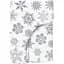 Простирадло Cosas на резинці фланель 90х200 snowflakes, срібло (Flannel_SnowflakesGrey_90x200x20) - мініатюра 1