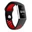 Силіконовий ремінець Primo з перфорацією для фітнес браслета Fitbit Charge 3/4 Black Red/розмір L - мініатюра 2