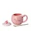 Чашка керамічна Happy Life Фламінго з кришкою та ложкою Flower 500 мл HPCY8276FW - мініатюра 2