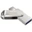 USB флеш-накопитель SanDisk Ultra Dual Drive Luxe 64GB USB-А + USB-C Silver (SDDDC4-064G-G46) [94251] - миниатюра 2