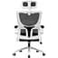 Офісне крісло GT Racer X-5728 White/Black [125605] - мініатюра 2