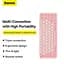 Клавиатура Baseus K01A Wireless Tri-Mode Keyboard 2.4G + BT1 + BT2 беспроводная розовая - миниатюра 9