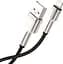 Кабель Baseus Cafule Metal USB to Lightning 1m Black (CALJK-A01) [82093] - мініатюра 3