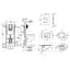 Комплект 4 в 1: Инсталляция Grohe Rapid SL 38840000 с панелью смыва Even 38966000 + унитаз A534UF Rimless с сиденьем Slim Soft Close дюропласт (UA38840966A) - миниатюра 2