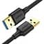 Кабель Ugreen US128 USB 3.0 A Male to Male Cable 2 м чорний (10371) - мініатюра 1