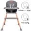 Стульчик для кормления Kidwell Eatan Wood 4 в 1 Gray (5901130091003) - миниатюра 11