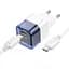 Адаптер мережевий HOCO Type-C to Type-C Cable Transparent tribute single-port C125A |1Type-C, PD/QC, 20W/3A| - мініатюра 1