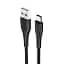 Кабель Borofone BX37 Wieldy USB Type-C 3A провід для зарядки смартфона/телефону 1 м чорний - мініатюра 1