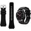 Браслет 22мм для Gear S3 Samsung Galaxy Watch 46mm Silver - черный силикон размер L Watchbands (WB634162) - миниатюра 1