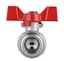 Кран кульовий Thermo Alliance Forte 3/4" ВЗ прямий, PN40, з накидною гайкою, метелик SF261W20 - мініатюра 2