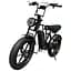 Електровелосипед Volto Vortex 22" фетбайк 1000W 48V 19Ah PAS система чорний - мініатюра 1