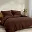 Комплект постільної білизни Cosas Cocoa brown CS1 Євро каштан (Ranfors82_CocoaBrown_El180x30-CocoaBrown_200) - мініатюра 2