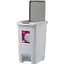 Відро для сміття MBM My Home з кришкою та педаллю 45 л сіре (BIN-01 45L GRAY) - мініатюра 2