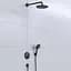 Душова система прихованого монтажу Hansgrohe Raindance S 240 1jet ShowerSelect S з термостатом Matt Black 27959670, Чорний матовий - мініатюра 2