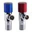 Комплект кранів кутових кераміка Solomon Exclusive 1/2″X1/2″ 9889 Red/Blue (комплект 2шт.) 000025175 - мініатюра 5
