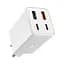 МЗП Baseus GaN6 Pro OS 65W (2USB-A/2C) + кабель Type-C to Type-C (P10162701) White - мініатюра 1