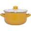 Каструля Infinity SCE-P351 Yellow, зі скляною кришкою, 24 см, 6 л (6873763) - мініатюра 1