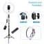 Тримач з кільцевим освітленням Bluetooth 12" YQ-320A light set (Kit2) 170cm Stand, Plug Powered - мініатюра 2