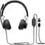 Дротова стерео гарнітура Logitech Zone Wired USB + Type-C (981-000870) чорна - мініатюра 3