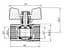 Кран кульовий Thermo Alliance Base 1" ВВ прямий, PN40, метелик SD602W25 - мініатюра 7