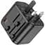 Універсальний зарядний пристрій HOCO AC15 Walker three-port PD20W(1C2A) universal conversion charger Black - мініатюра 2