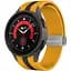 Ремешок для Samsung Galaxy Watch 5 Pro 45mm - желто-горчично-черный ширина крепления 20мм силикон Watchbands Cls-way (W48-3WB20155288) - миниатюра 1