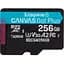 Карта пам'яті Kingston 256GB microSDXC сlass 10 UHS-I U3 V30 A2 Canvas Go Plus G4 (SDCG4/256GBSP) - мініатюра 1