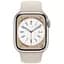 Смарт-часы Apple Watch Series 8 GPS 41 mm Starlight Aluminium Case with Starlight Sport Band - Regular Model A2770 (Grade B) Seller Refurbished - миниатюра 2