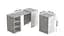 Стол-тумба трансформер Смарт 1/2 Ferrum-decor 750x1450x600 ДСП Бетон 16 мм (FRD-105080) - миниатюра 4