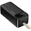 УМБ Choetech 40000mAh, 22,5W PD QC3.0, USB-C In/out, 2xUSB-A Li-pol чорна - мініатюра 1