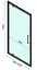 Душова кабіна Rea Rapid Swing 80x100 black REA-K6421 + REA-K6410, Чорний матовий, Універсальна, прозрачний, Чорний матовий - мініатюра 6