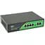 POE комутатор JY-1006B 4 POE 10/100 + 2 RJ45 10/100 + вбудований блок живлення 52V 1.38A - мініатюра 1