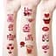 Набор временных тату Любовь №2 Love-tattoo-mini-set-2-10, 12 х 7 см 10 шт - миниатюра 3