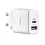 Мережевий зарядний пристрій Hoco C105A Stage dual port PD20W + QC3.0 charger ( EU ) Білий - мініатюра 1