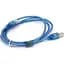 Кабель для принтера USB 2.0 AM/BM 1.5m 2x ferrite transparent Voltronic (YT-AM/BM-1.5T) - мініатюра 3